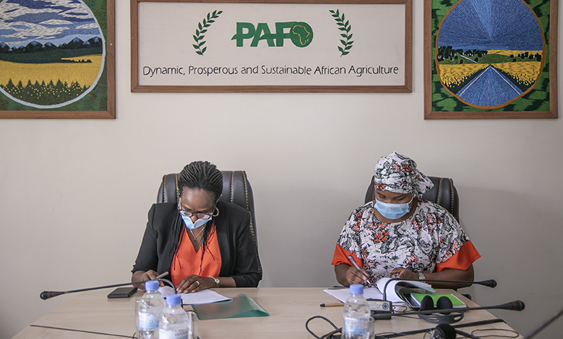 PAFO et AGRA signent un protocole d'accord pour soutenir les petits paysans 24SITE1 1