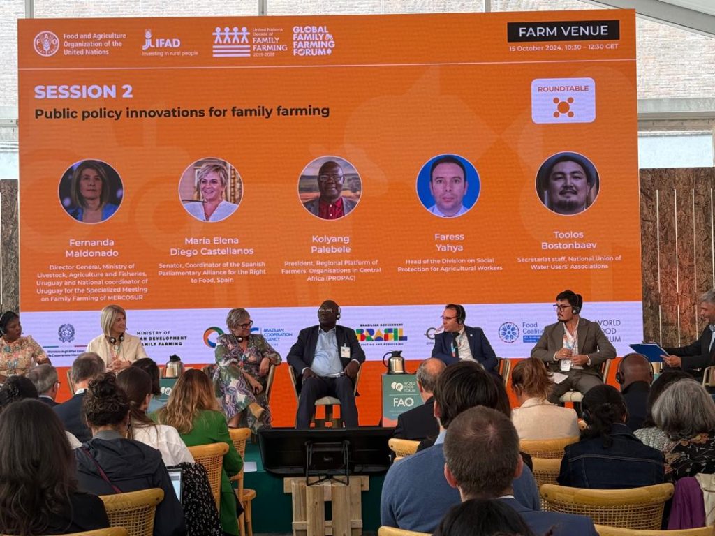 PAFO au Forum Mondial de l’Alimentation 2024 : Un engagement renouvelé pour l’agriculture familiale Forum Agriculture Familale 1024x768