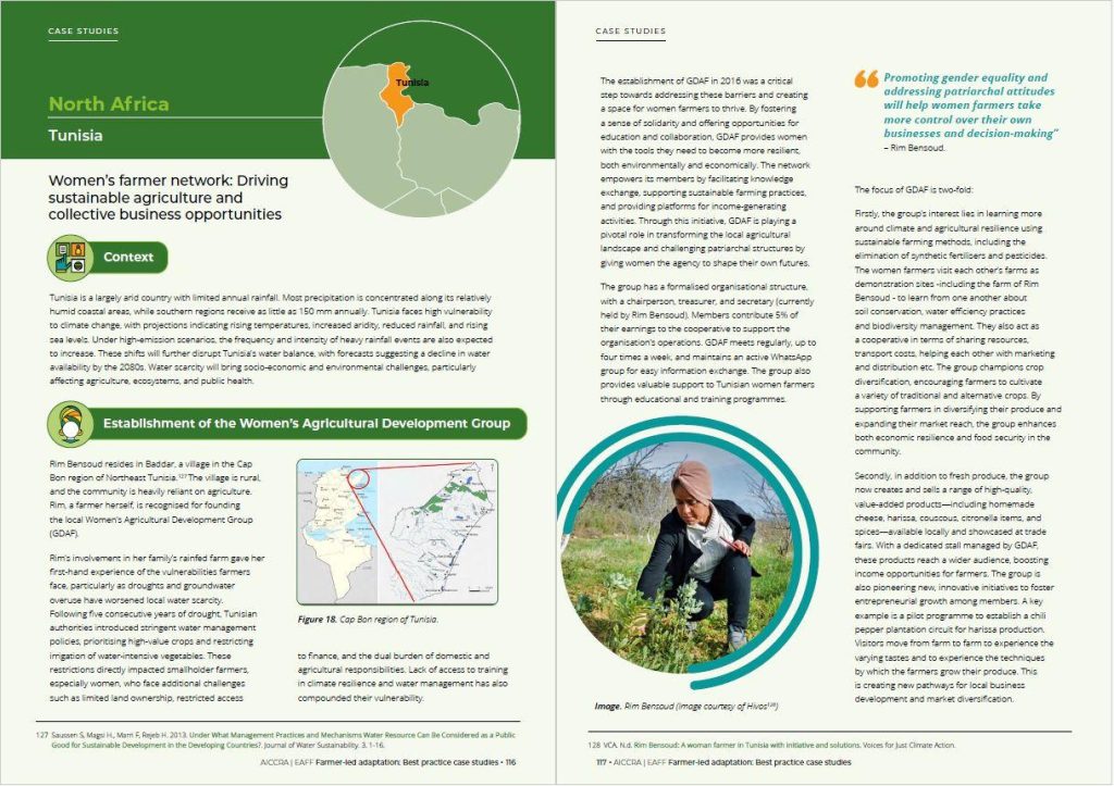 Adaptation climatique menée par les paysans en Afrique: Meilleures pratiques AICCRA And EAFF Case Studies Example 1024x723