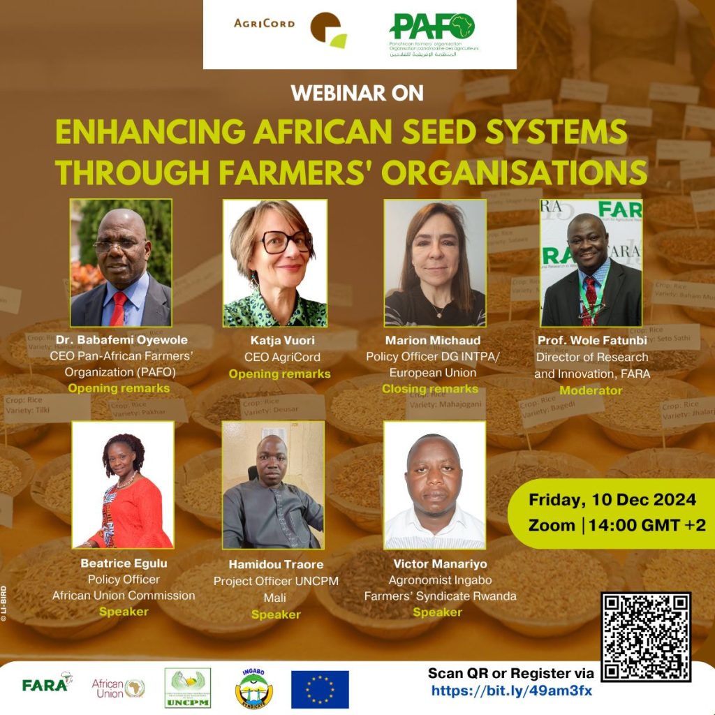 Systèmes de Semences en Afrique : Le Rôle des Organisations Paysannes 469076498 1163783215341364 34145864140374165 N 1024x1024